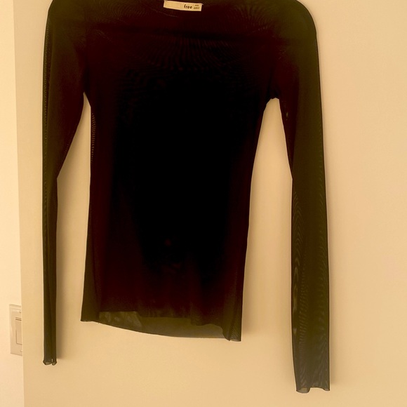 Wilfred xxs black sheer long sleeve top - Picture 3 of 3